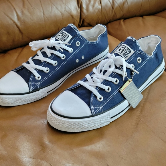 New Men's Converse All Star Midnight Navy Canvas Shoes Size 11